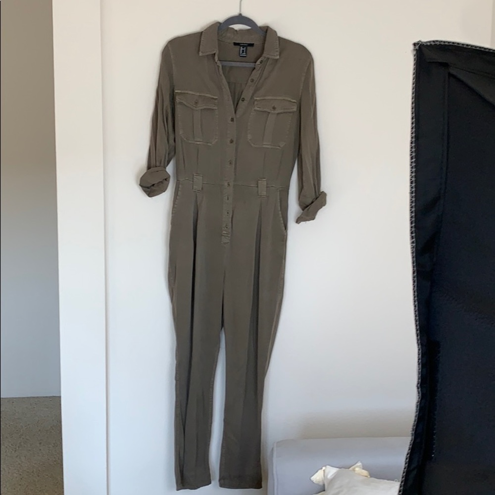Army Green Jumpsuit - small